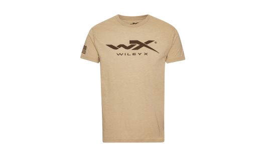 WX Tac T-shirt, Tan Melange w/ Wiley X, 