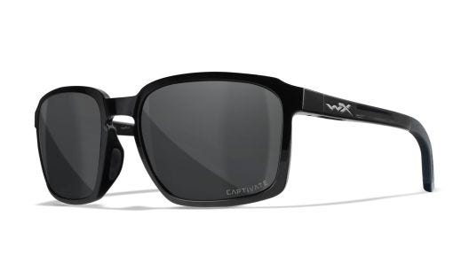 WX ALFA, Lenses: CAPTIVATE™ Polarized Grey, Frame: Gloss Black