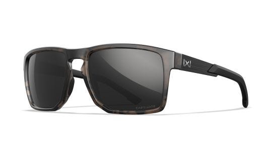 WX APEX, Lenses: CAPTIVATE™ Polarized Black Mirror, Frame: Matte Tortoise Brown