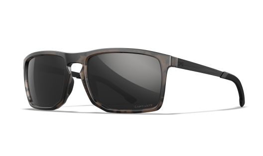 WX AXE, Lenses: CAPTIVATE™ Polarized Black Mirror, Frame: Matte Tortoise Brown