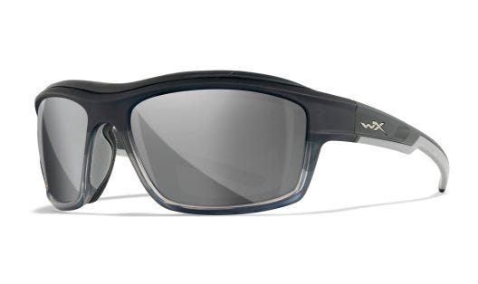 WX OZONE, Lenses: Silver Flash, Frame: Matte Charcoal fade to Grey