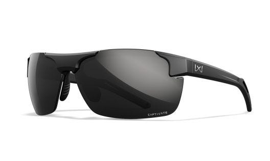 WX PRIME, Lenses: CAPTIVATE™ Polarized Black Mirror, Frame: Matte Black