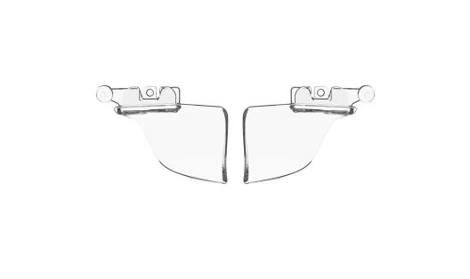 WX COVERT, Permanent Side Shields, Clear