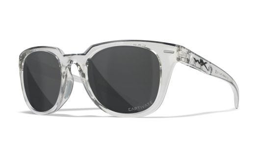 WX ULTRA, Lenses: CAPTIVATE™ Polarized Grey, Frame: Gloss Crystal Light Grey