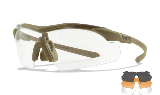 WX VAPOR COMM 2.5, Shields: Grey/Clear/Light Rust, Frame: Matte Tan