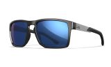 Image of WX APEX, Lenses: CAPTIVATE™ Polarized Blue Mirror, Frame: Gloss Black
