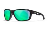 Image of WX ASPECT, Lenses: CAPTIVATE™ Polarized Green Mirror, Frame: Matte Black