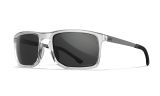 Image of WX AXE, Lenses: CAPTIVATE™ Grey, Frame: Gloss Crystal Clear