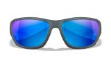 WX CLIMB, Lenses: CAPTIVATE™ Polarized Blue Mirror, Frame: Matte Grey Image Thumbnail