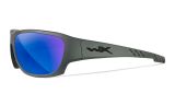 WX CLIMB, Lenses: CAPTIVATE™ Polarized Blue Mirror, Frame: Matte Grey Image Thumbnail