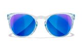 WX COVERT, Lenses: CAPTIVATE™ Polarized Blue Mirror, Frame: Gloss Crystal Light Sapphire Blue Image Thumbnail