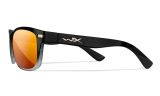 WX HELIX, Lenses: CAPTIVATE™ Polarized Bronze Mirror, Frame: Gloss Black Fade to Clear Crystal Image Thumbnail