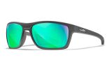 WX KINGPIN, Lenses: CAPTIVATE™ Polarized Green Mirror, Frame: Matte Graphite Image Thumbnail