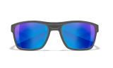 WX KINGPIN, Lenses: CAPTIVATE™ Polarized Blue Mirror, Frame: Matte Graphite Image Thumbnail