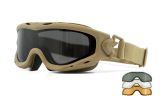 Image of SPEAR DUAL LENS, Shields: Grey/Clear/Light Rust, Frame: Matte Tan