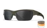 Image of WX VALOR 2.5, Lenses: Grey/Clear/Light Rust, Frame: Matte OD Green