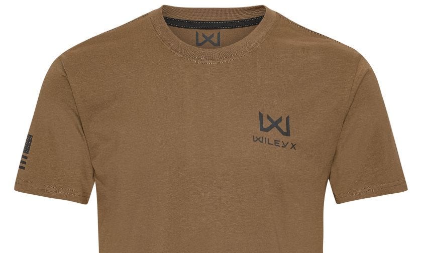 WX CANYON T-Shirt, Coyote Brown, Dark Grey WX/Wiley X Image