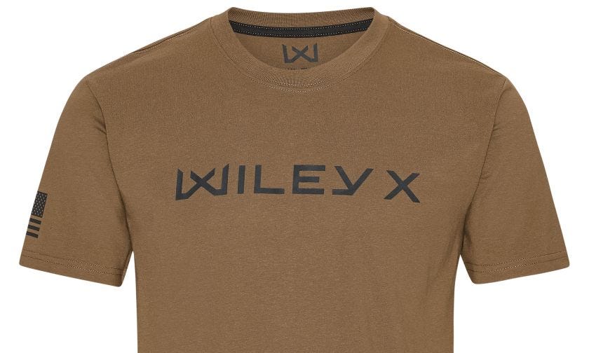 WX CANYON T-Shirt, Coyote Brown, Dark Grey Wiley X Image