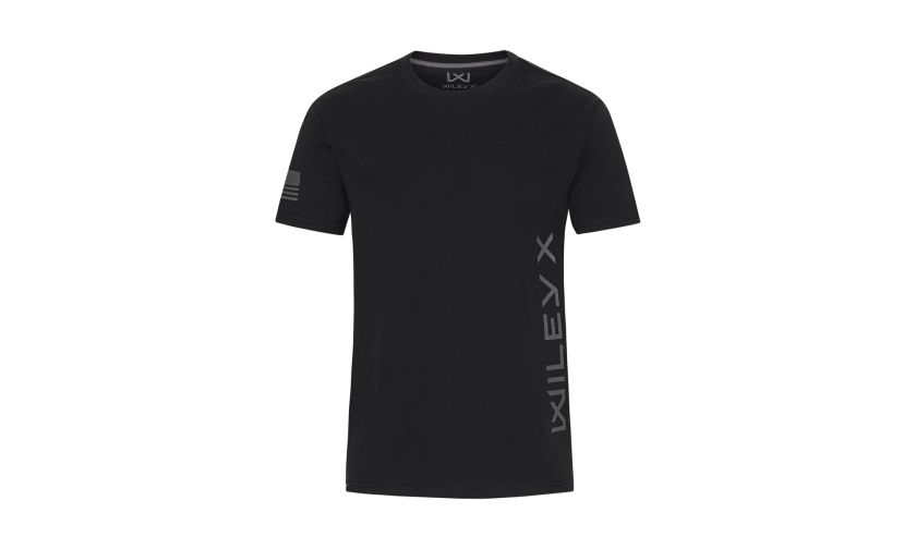 WX CANYON T-Shirt, Onyx Black, Grey Vertical Wiley X Image