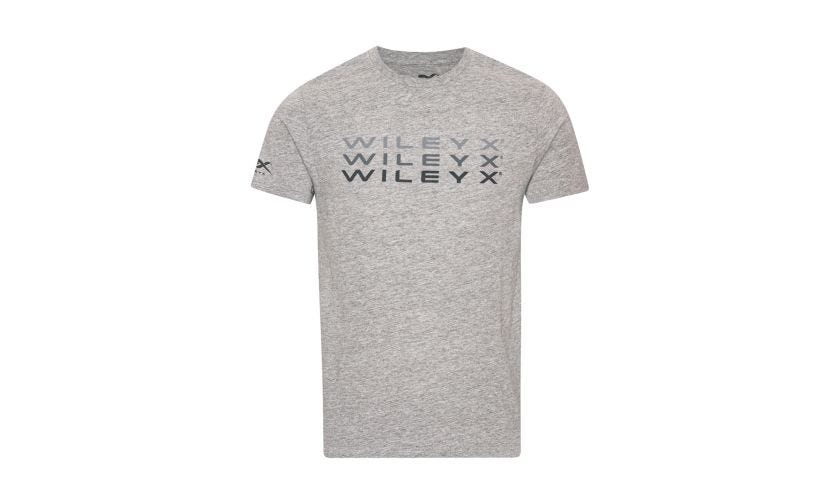 WX Core T-shirt, Grey Melange w/ Wiley X Fade,  Image