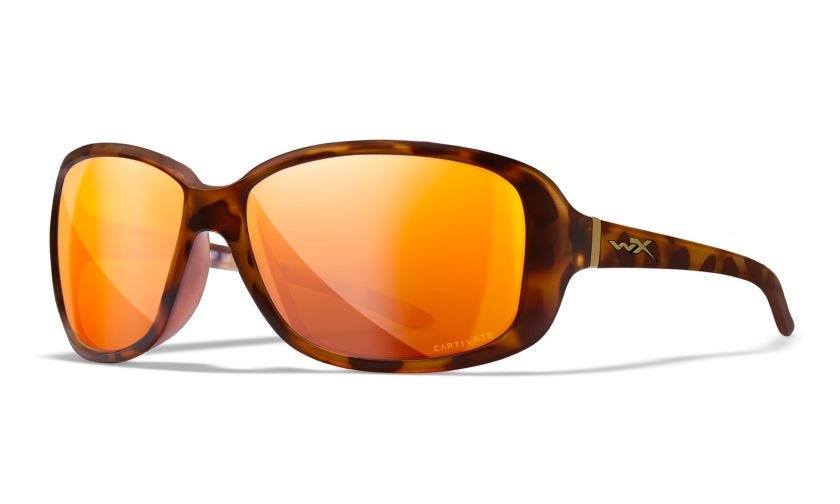 WX AFFINITY, Lenses: CAPTIVATE™ Polarized Bronze Mirror, Frame: Matte Demi Brown Image