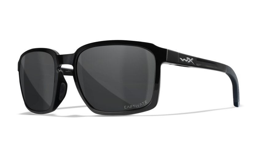 WX ALFA, Lenses: CAPTIVATE™ Polarized Grey, Frame: Gloss Black Image