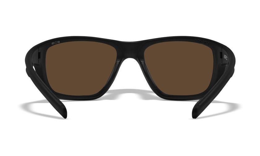 WX ASPECT, Lenses: CAPTIVATE™ Polarized Bronze Mirror, Frame: Matte Black Image
