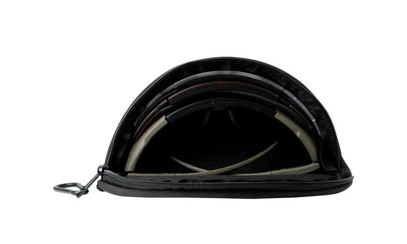 WX Case, Semi Hard w/ Molle Strap, Black with WX/Wiley X Logo Image
