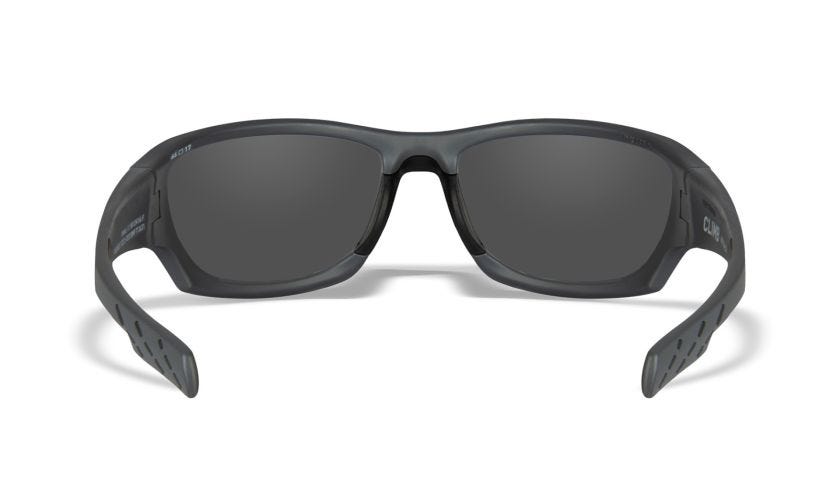WX CLIMB, Lenses: CAPTIVATE™ Polarized Blue Mirror, Frame: Matte Grey Image