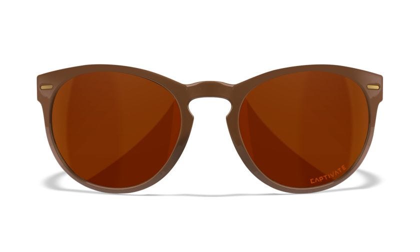 WX COVERT, Lenses: CAPTIVATE™ Polarized Copper, Frame: Gloss Coffee/Crystal Brown Image