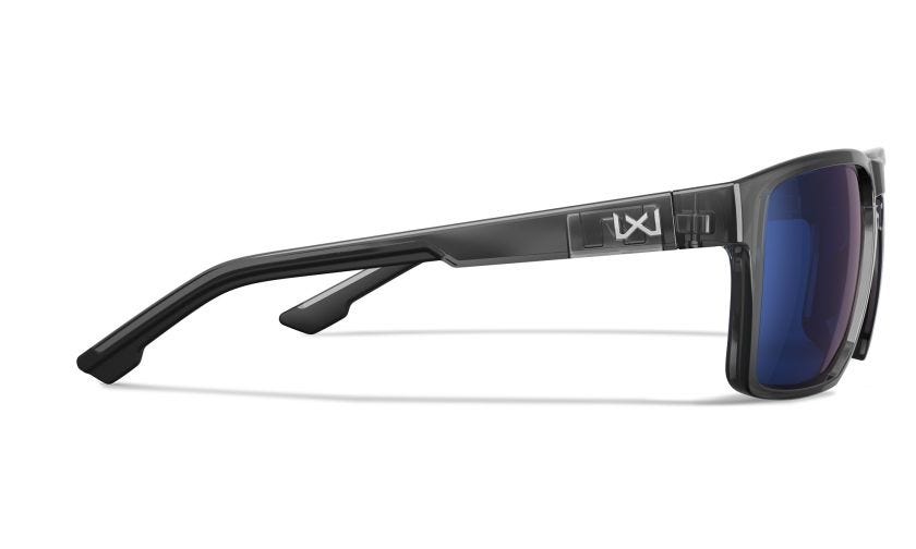 WX FOUNDER, Lenses: CAPTIVATE™ Polarized Blue Mirror, Frame: Gloss Crystal Grey Image