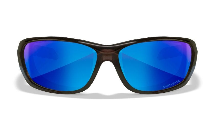WX GRAVITY, Lenses: CAPTIVATE™ Polarized Blue Mirror, Frame: Black Crystal Image