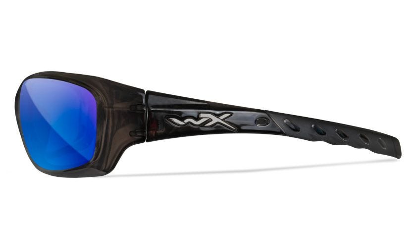 WX GRAVITY, Lenses: CAPTIVATE™ Polarized Blue Mirror, Frame: Black Crystal Image