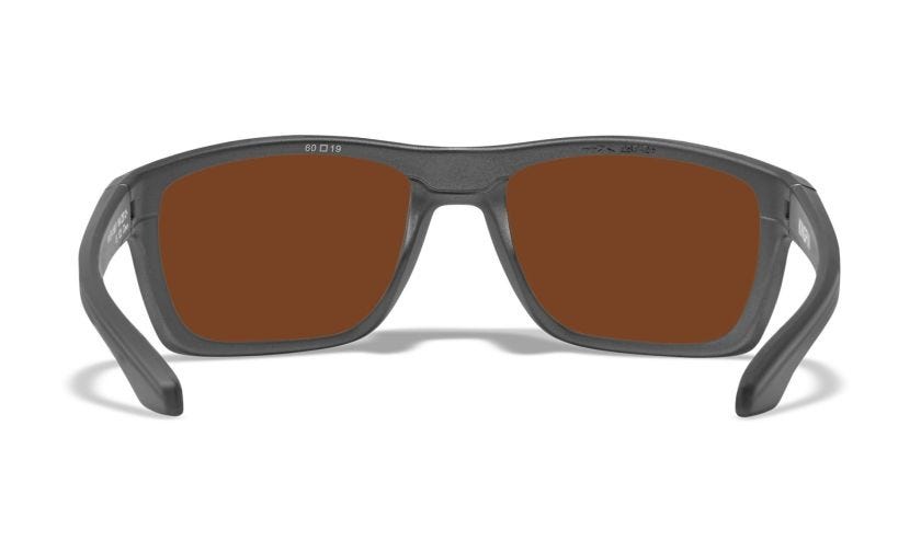 WX KINGPIN, Lenses: CAPTIVATE™ Polarized Green Mirror, Frame: Matte Graphite Image