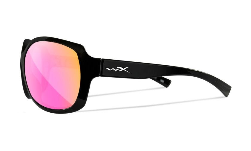 WX MYSTIQUE, Lenses: CAPTIVATE™ Polarized Rose Gold Mirror, Frame: Gloss Black Image