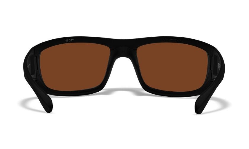 WX OMEGA, Lenses: CAPTIVATE™ Polarized Bronze Mirror, Frame: Matte Black Image