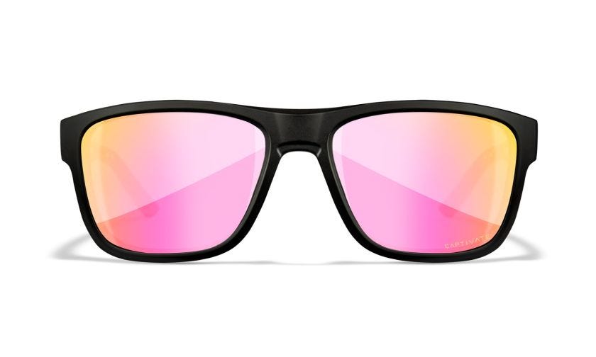 WX OVATION, Lenses: CAPTIVATE™ Polarized Rose Gold Mirror, Frame: Matte Black Image