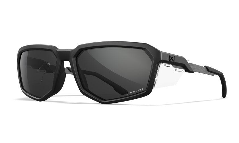WX RECON, Lenses: CAPTIVATE™ Grey, Frame: Matte Black Image