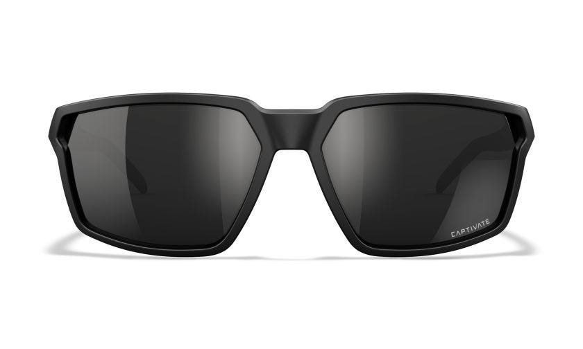 WX SIERRA, Lenses: CAPTIVATE™ Polarized Black Mirror, Frame: Matte Black Image