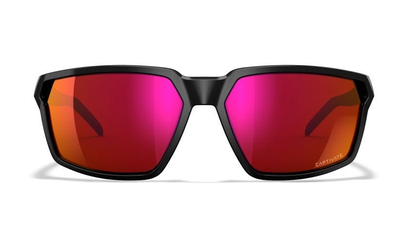 WX SIERRA, Lenses: CAPTIVATE™ Red Mirror, Frame: Gloss Black Image