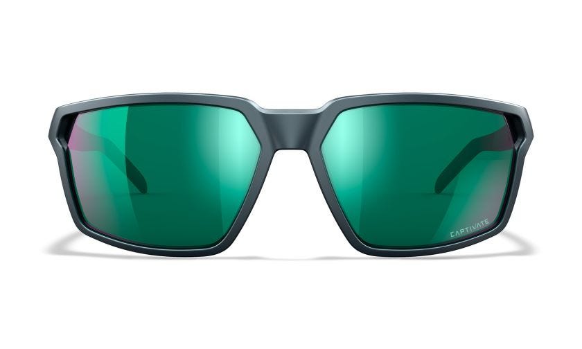 WX SIERRA, Lenses: CAPTIVATE™ Polarized Green Mirror, Frame: Matte Graphite Image