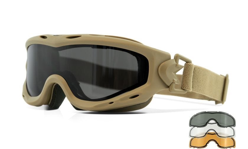 SPEAR DUAL LENS, Shields: Grey/Clear/Light Rust, Frame: Matte Tan Image