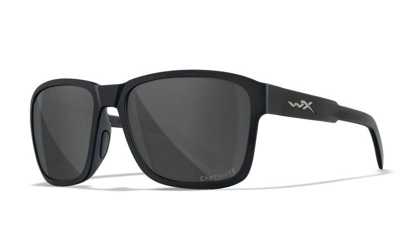 WX TREK, Lenses: CAPTIVATE™ Polarized Grey, Frame: Gloss Black Image
