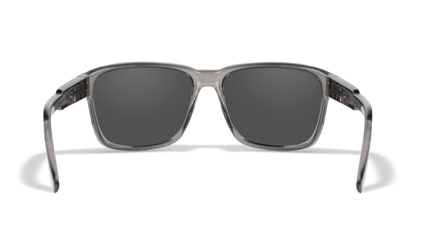 WX TREK, Lenses: CAPTIVATE™ Polarized Blue Mirror, Frame: Gloss Crystal Dark Grey Image