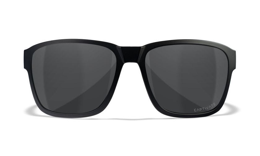 WX TREK, Lenses: CAPTIVATE™ Polarized Grey, Frame: Matte Black Image