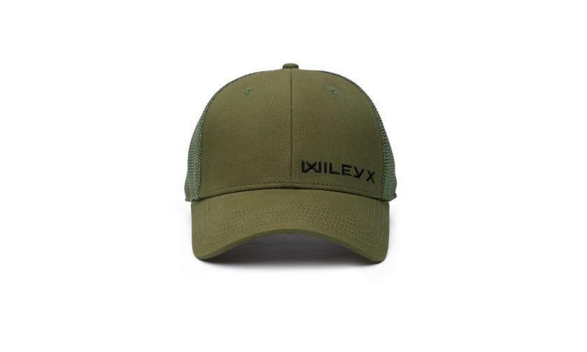 Trucker Cap, Olive Green, Black Wiley X Image