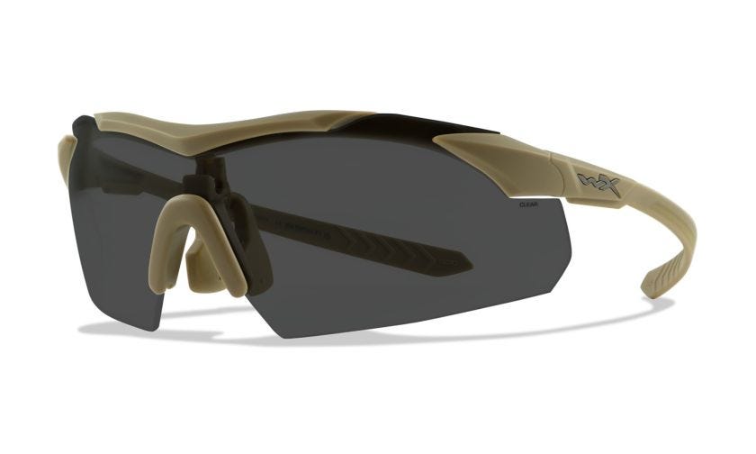 WX VAPOR COMM 2.5, Shields: Grey/Clear/Light Rust, Frame: Matte Tan Image